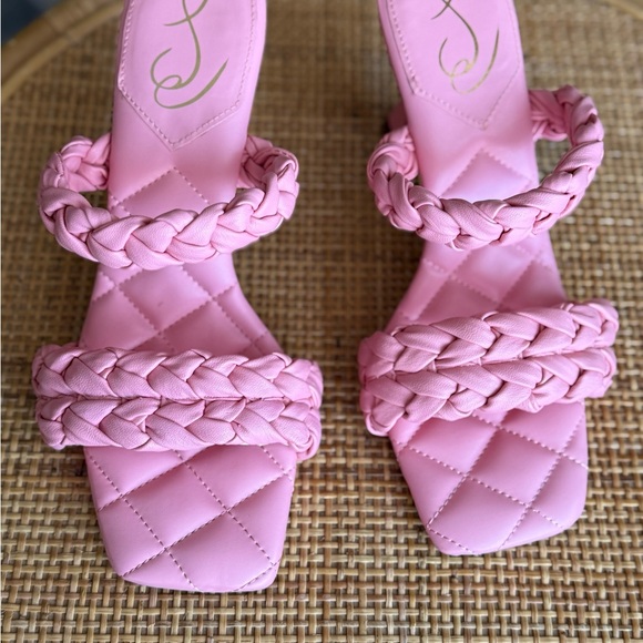 Pink Braided Women's Sandals - Picture 3 of 10